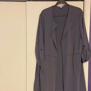 Bar III Gray Open Front Blazer/Jacket